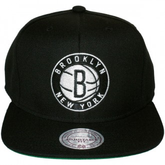 Casquette Snapback Mitchell & Ness - NBA Solid - Brooklyn Nets