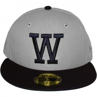 Casquette Fitted WESC x New Era - 59Fifty W - Grey / Blue