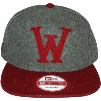 Casquette Snapback WESC x New Era - 9Fifty W Snapback - Grey melange