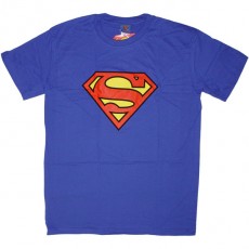 T-shirt DC Comics - Superman logo - bleu