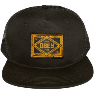 Casquette Snapback Obey - Trademark - Black