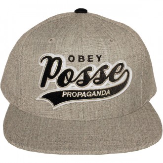 Casquette Snapback Obey - On Deck Snapback - Heather Grey