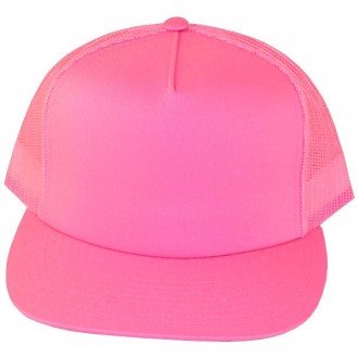 Casquette Filet Yupoong - Unie rose