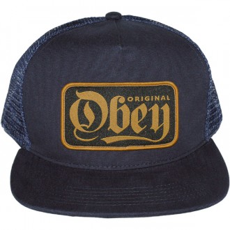 Casquette Trucker Obey - Stout Trucker - Dusty Navy