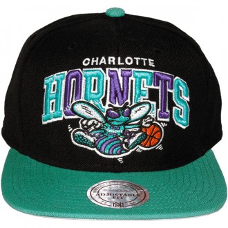 Casquette Snapback Mitchell & Ness - NBA Arch Logo Color - Charlotte Hornets