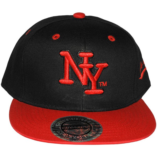 Casquette Snapback City Hunter - NY - Noir / Rouge