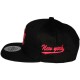 Casquette Snapback City Hunter - NY - Noir logo rose