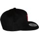 Casquette Snapback City Hunter - NY - Noir logo rose