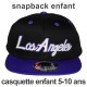 Casquette Snapback Enfant KB Ethos - Los Angeles - Noir / Bleu