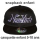Casquette Snapback Enfant KB Ethos - New York - Noir