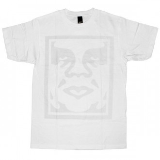 OBEY Basic T-Shirt - Dot Face - White