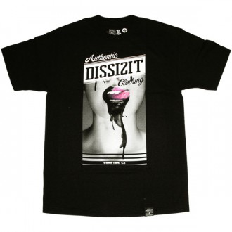 T-shirt Dissizit - Ink Mouth - Black