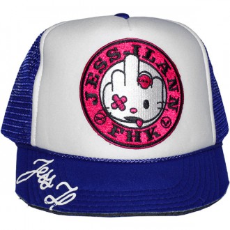 Casquette Trucker Jessilann - FHK - White / Royal Blue