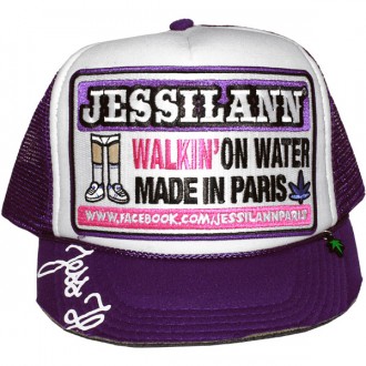 Casquette Trucker Jessilann - Walkin' On Water - White / Purple