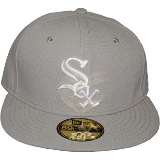 Casquette Fitted New Era - 59Fifty MLB Basic Collection - Chicago White Sox - Grey/White