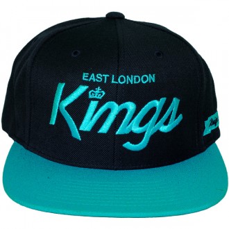 Casquette Snapback King Apparel x Starter - East London Kings - Navy/Turquoise
