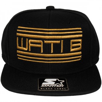 Casquette Snapback Wati B x Starter - Wati B Logo - Black/Gold