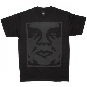 OBEY Basic T-Shirt - Dot Face - Black