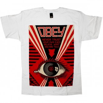 OBEY Basic T-Shirt - Never trust your own eye - White