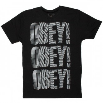 OBEY T-shirt - Earn Your Stripes - Black