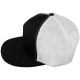 Casquette Filet Yupoong - Blanc / Front et visière noir