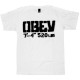 OBEY T-shirt - 7'4'' ''520 LBS Stencil'' - White