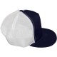 Casquette Filet Yupoong - Blanc / Front et visière bleu marine