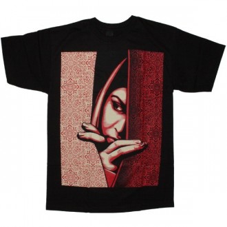 OBEY Basic T-Shirt - Palestinian Woman - Black