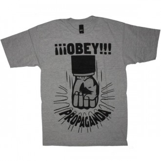 OBEY Basic T-Shirt - Propaganda Fist - Heath