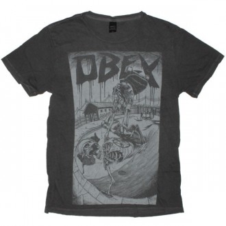 OBEY Light Weight Pigment Tee - Possessed to skate - Dusty Black