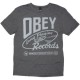 OBEY Vintage Heather T-Shirt - Obey Long Pla - Black