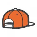 Casquette orange