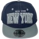 Casquette Snapback City Hunter - New York - Bleu Marine / Gris