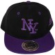 Casquette Snapback City Hunter - NY - Noir / Violet