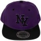 Casquette Snapback City Hunter - NY - Violet / Noir