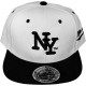 Casquette Snapback City Hunter - NY - Blanc / Noir