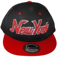 Casquette Snapback KB Ethos - New York - Noir / Rouge / Vert