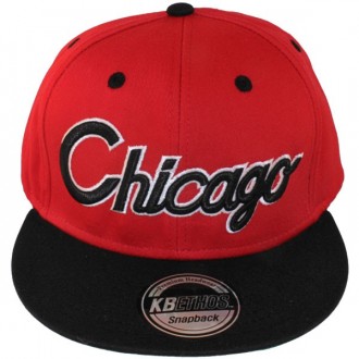 Casquette Snapback KB Ethos - Chicago - Rouge / Noir / Vert