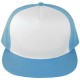 Casquette Filet Yupoong - Bleu ciel / Front blanc