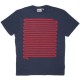 WESC T-shirt - Medium Blue Snake Stripe