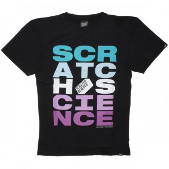 Scratch Science T-shirt - Basic Fourteen Letters - Black